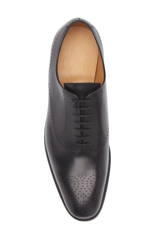 Jm Weston Savile Perforated Wholecut Oxford In Black