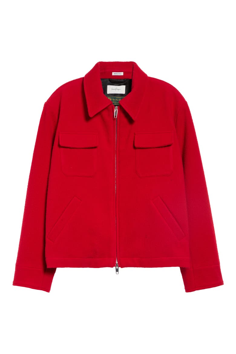 Jefe Wool Jacket, Alternate, color, RED