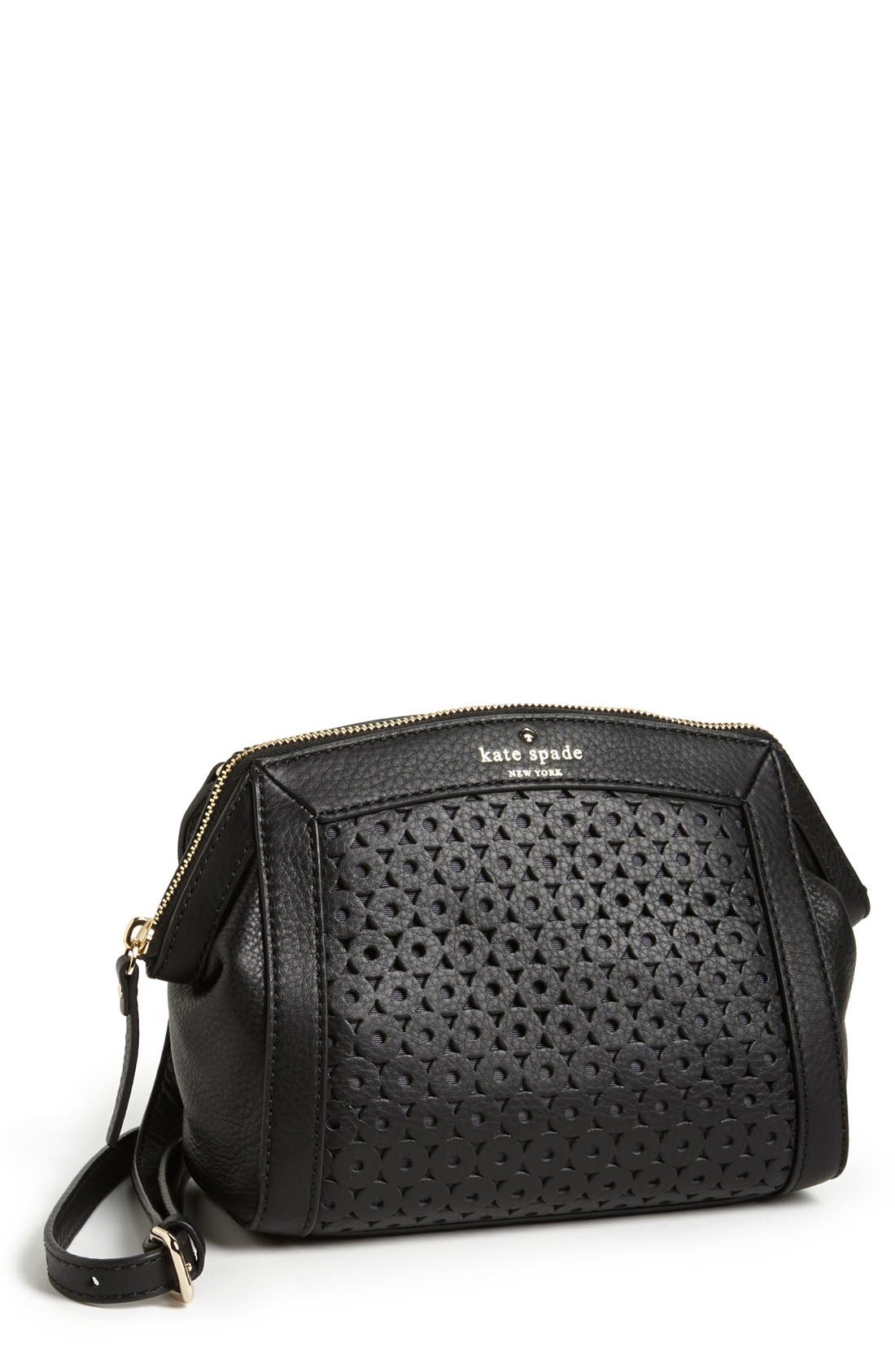 'mercer isle - sienna' crossbody bag, Main, color, BLACK