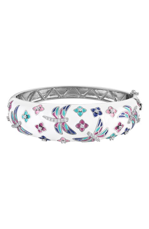 Enamel Dragonfly Bangle