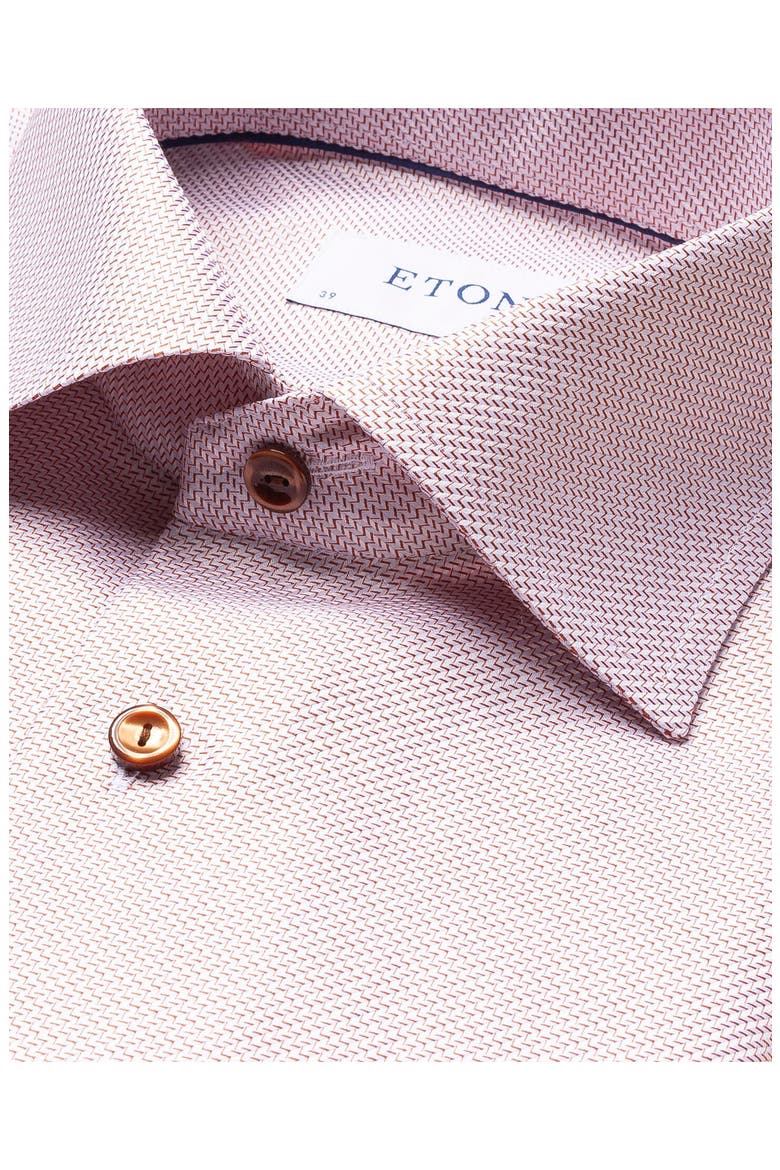 Classic Fit Red Cotton Dobby Dress Shirt, Alternate, color, MEDIUM RED