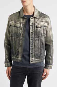 John Varvatos Anthony Foil Trucker Jacket