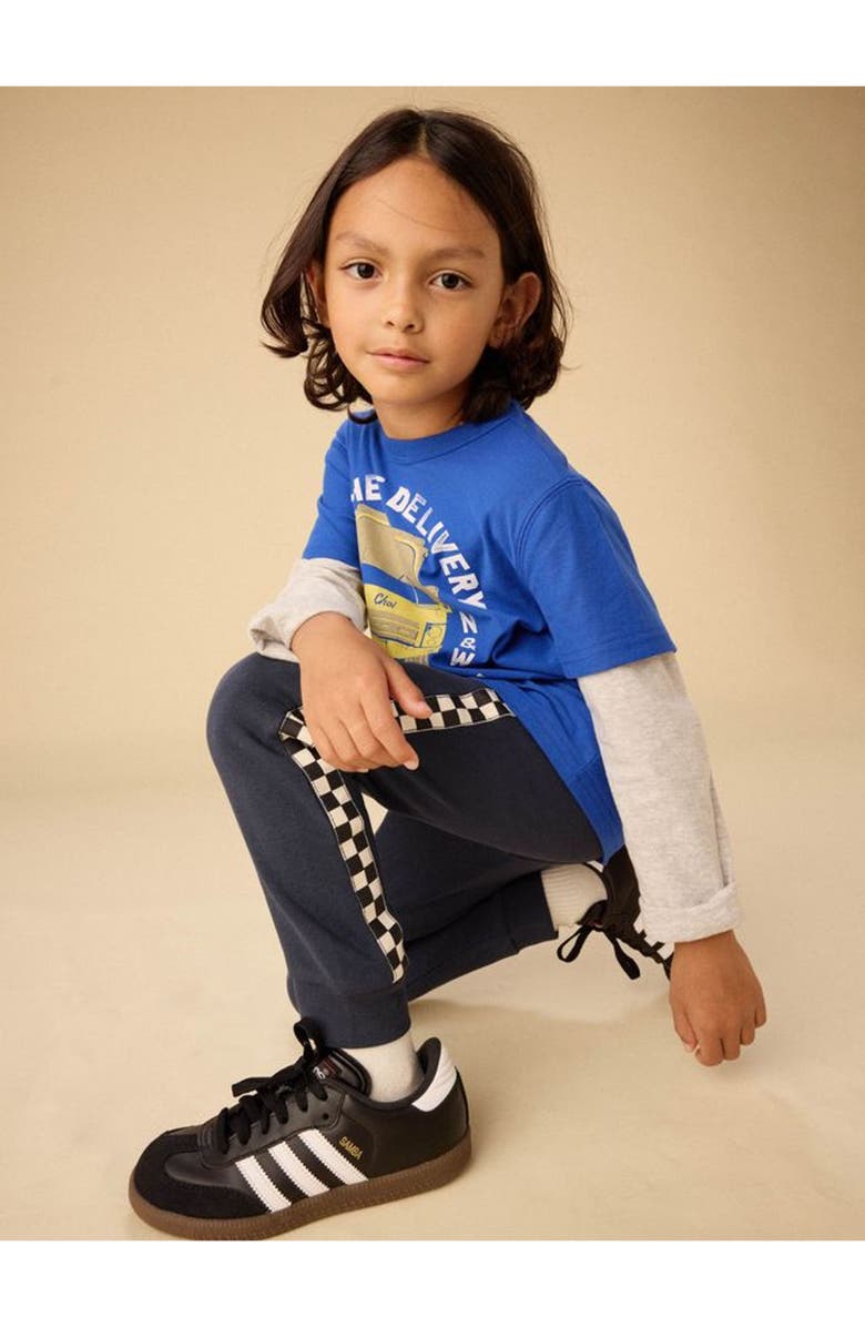 Tea Collection Stripe-Out Joggers, Alternate, color, Jet Black