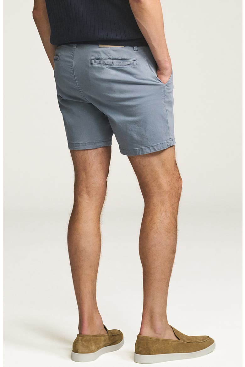 Hampton Slim Fit Twill Chino Shorts, Alternate, color, BLUE ASHES TWILL