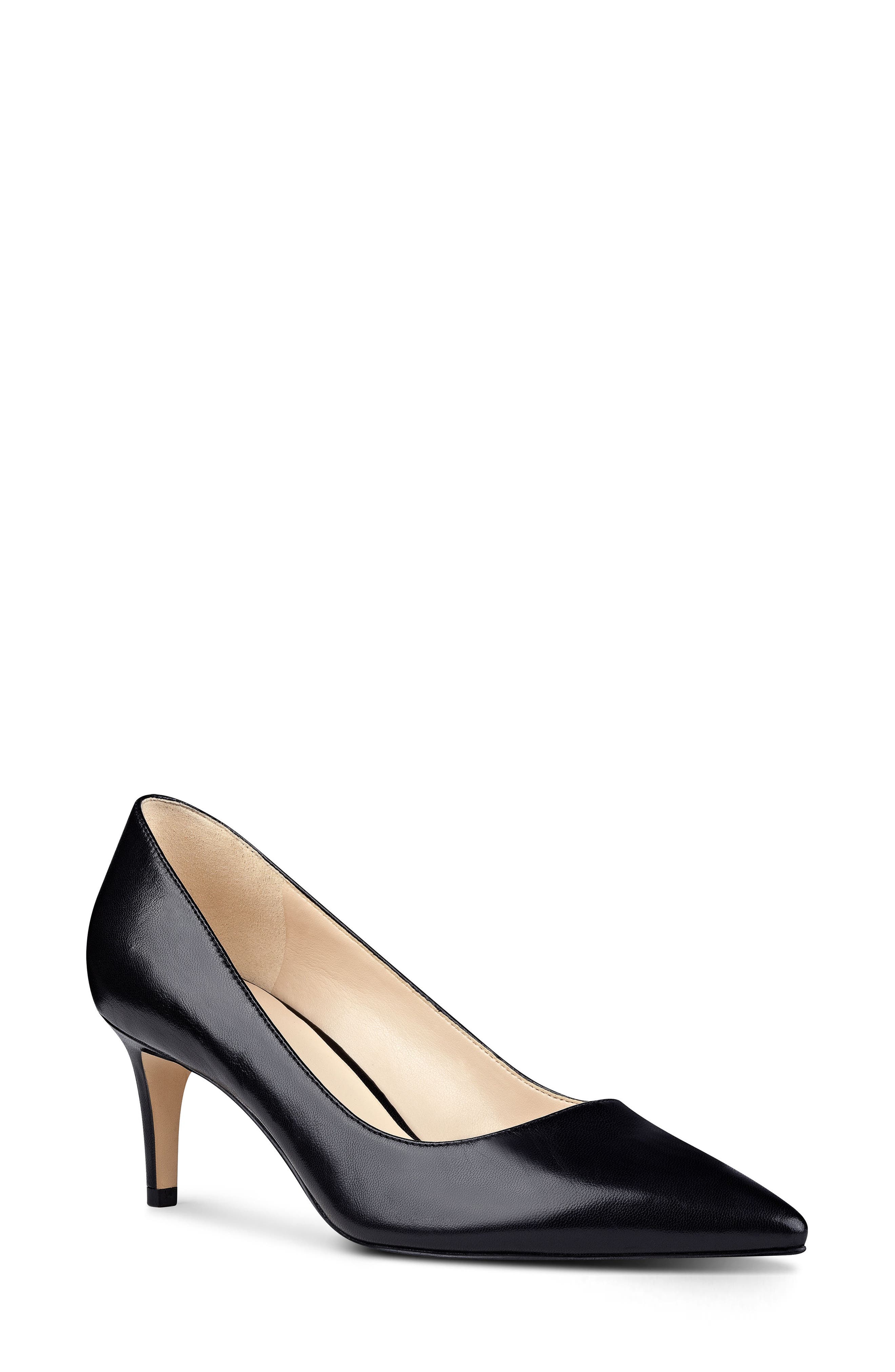 Smith Pointy Toe Pump, Main, color, BLACK LEATHER