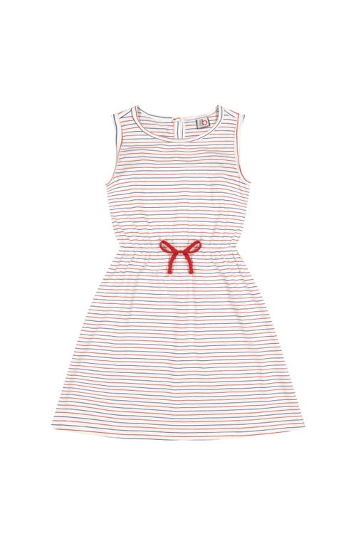 Busy Bees Sara Racerback Dress Red White Blue Stripe 