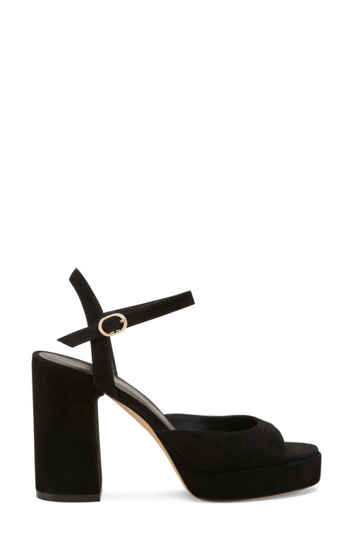 Stuart Weitzman Dayna Ii Platform Sandal In Black