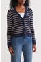  Navy Blazer- Tan Jana Stripe
