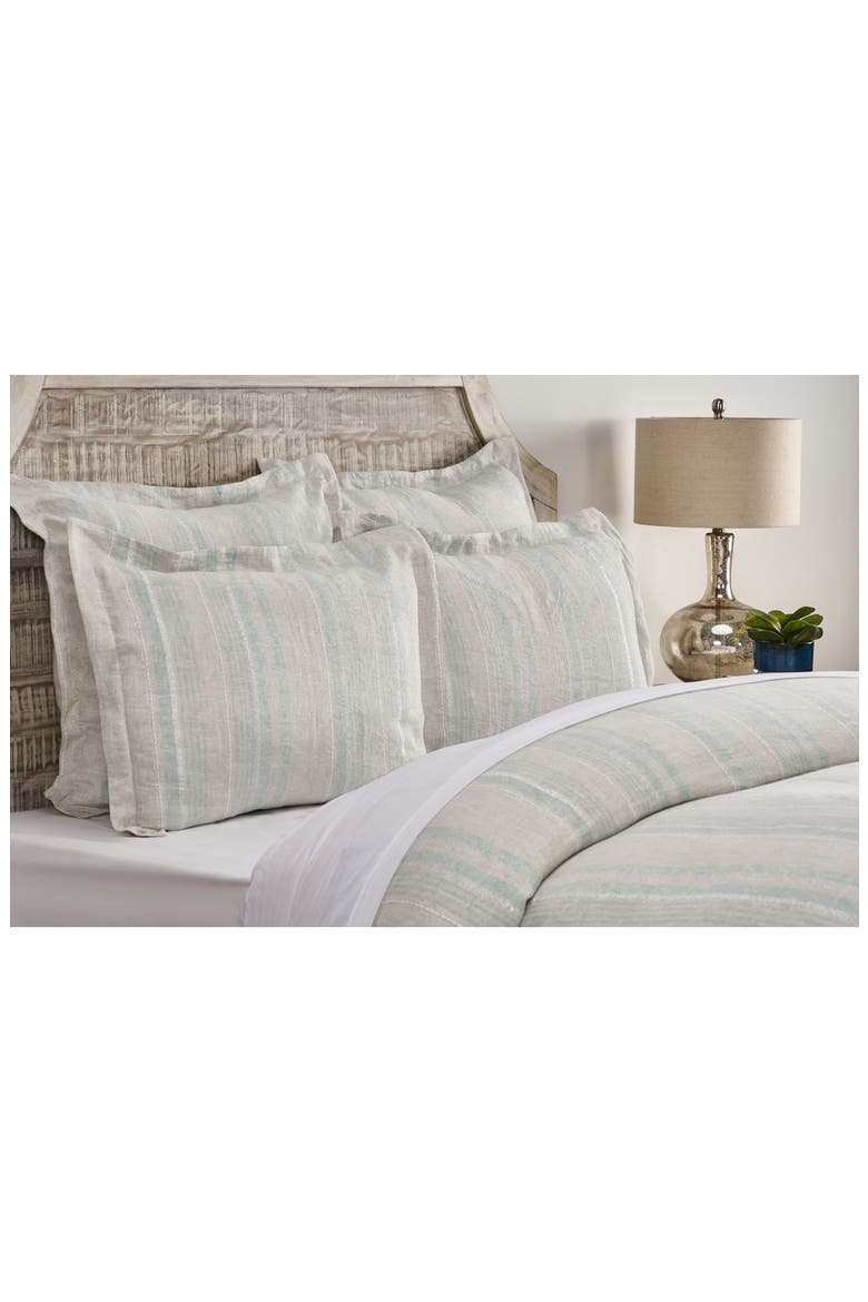 Dale Duvet Cover, Main, color, NATURAL/ TIDAL BLUE