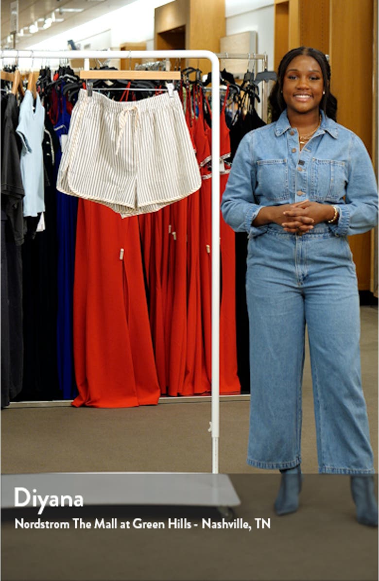 Dolphin Hem Cotton Crinkle Shorts, sales video thumbnail