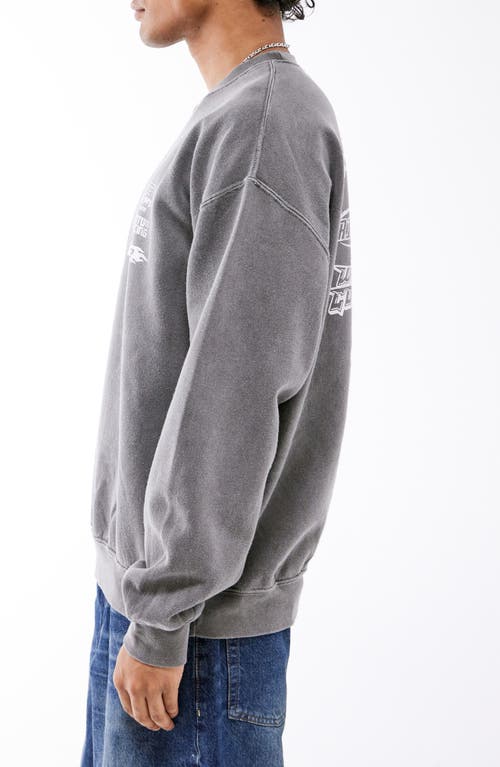 Shop Bdg Urban Outfitters San Diego Moto Sweatshirt In Washed Black