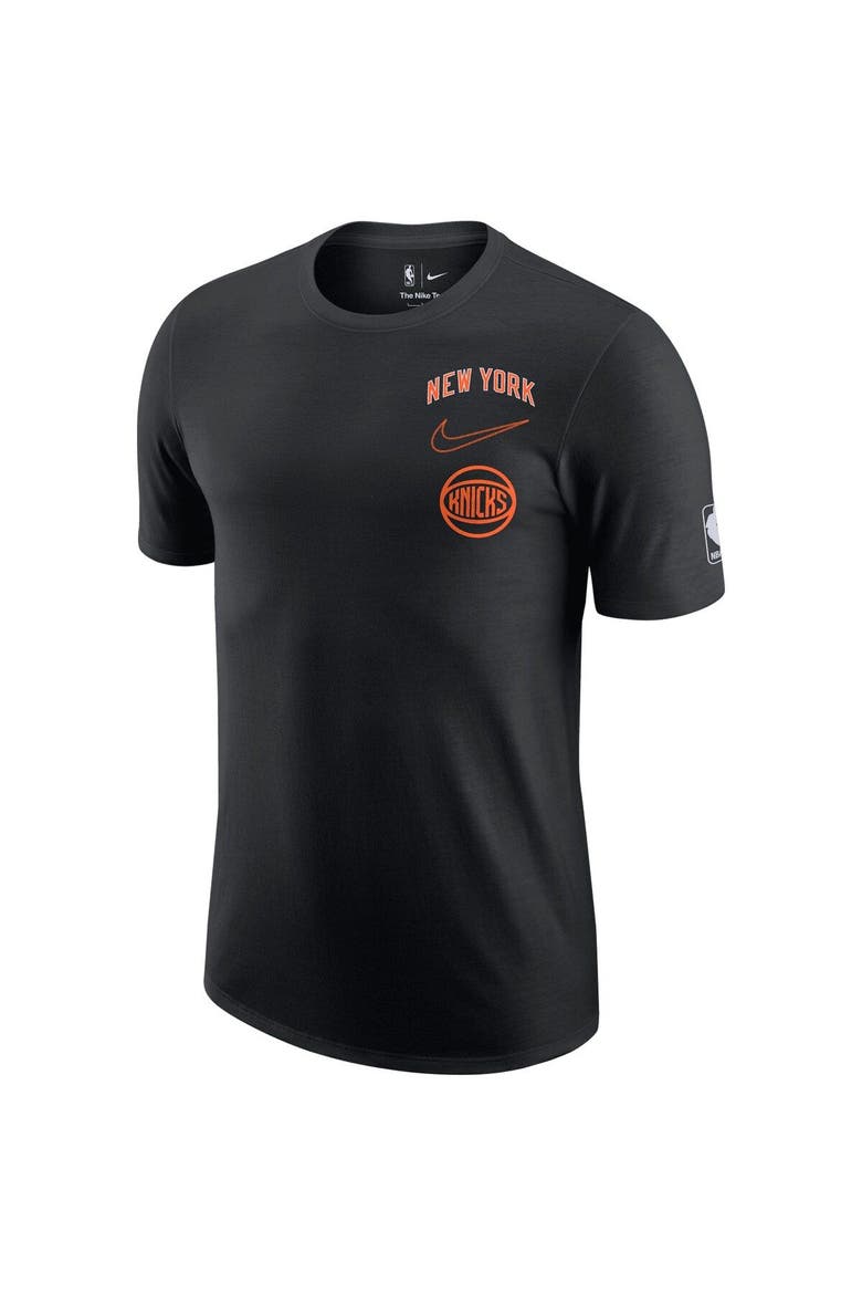 Men's Nike Black New York Knicks 2022/23 City Edition Courtside Max90 Vintage Wash T-Shirt, Alternate, color, Black