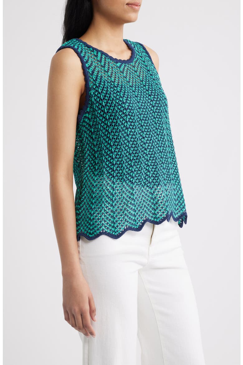 Open Stitch Sweater Tank, Alternate, color, KELLY