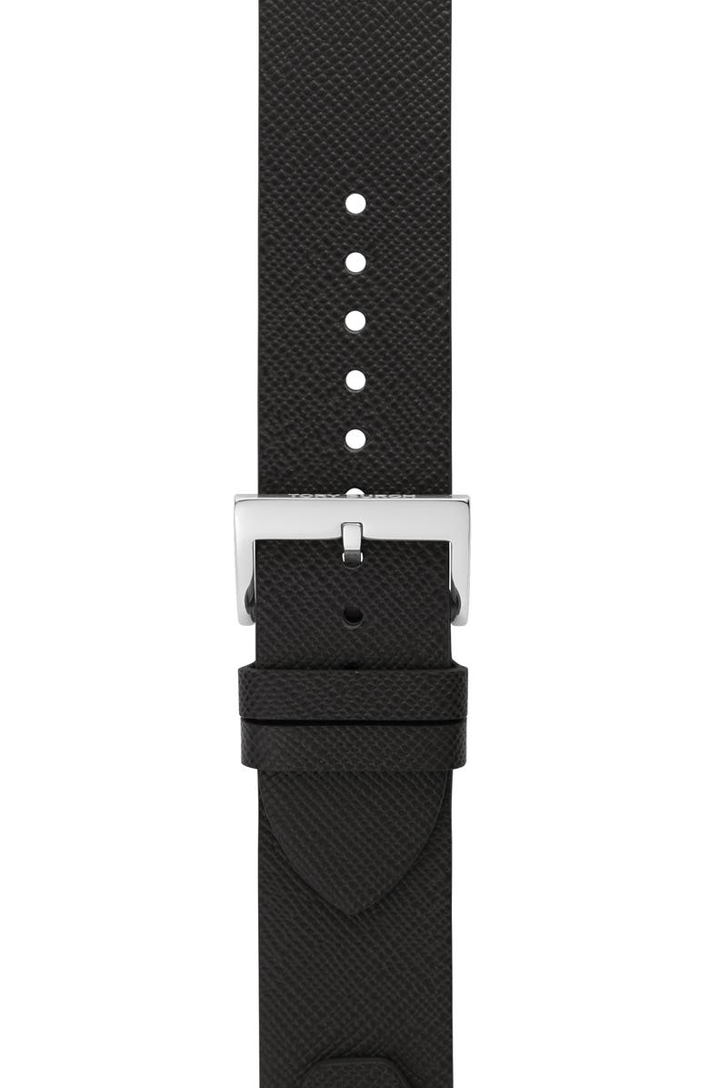 Tory Burch The Studs Leather Apple Watch<sup>®</sup> Strap, Alternate, color,
