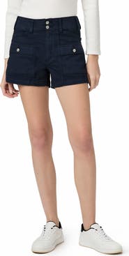 PAIGE Olivia Cargo Denim Shorts