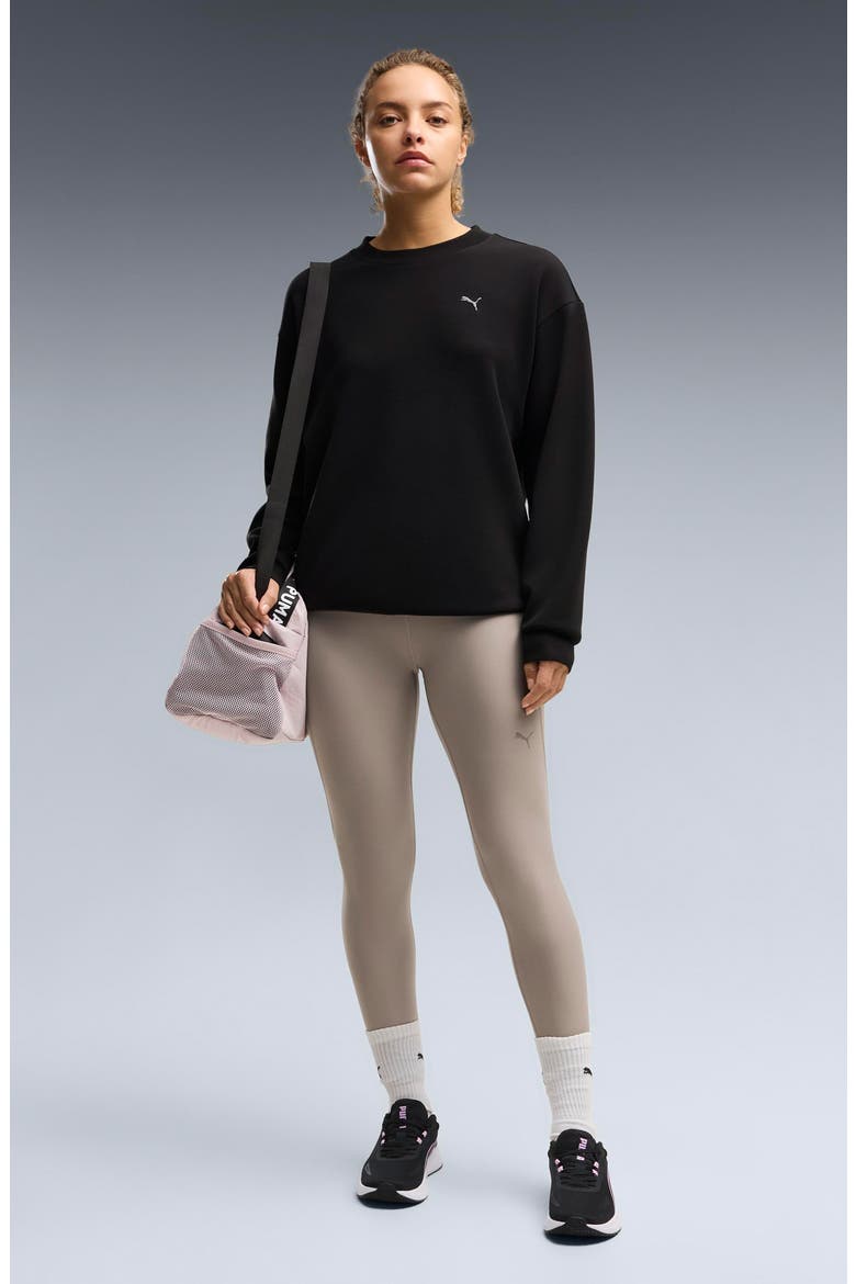 Cloudspun Crewneck Sweatshirt, Alternate, color, PUMA BLACK