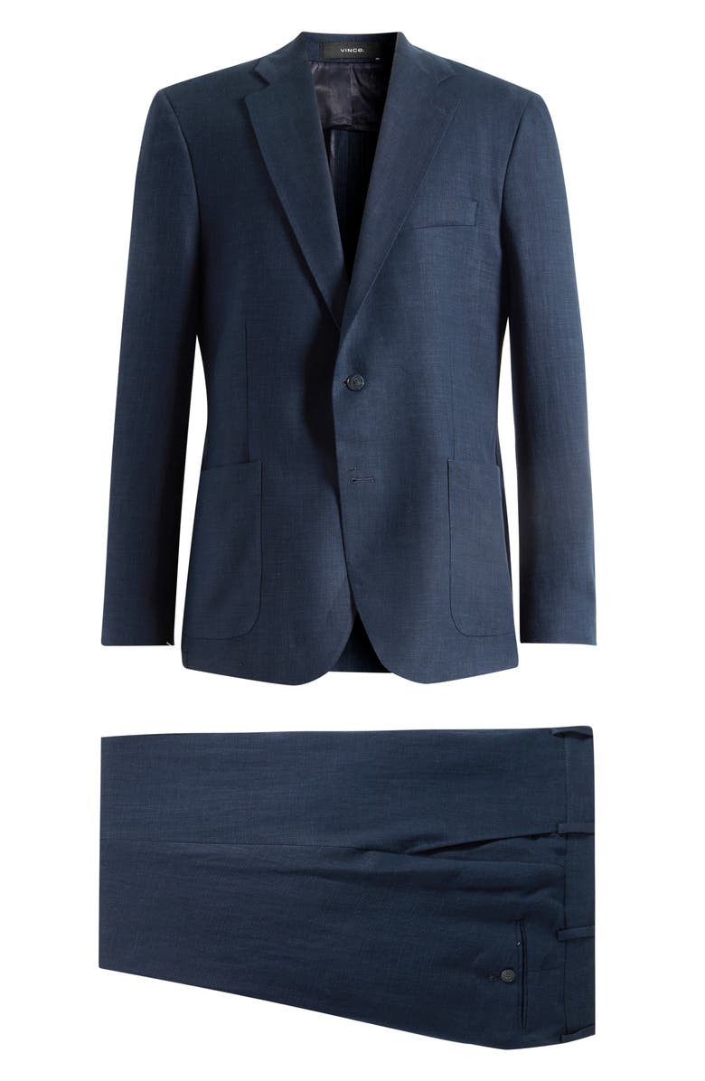 Vince Icon Relaxed Fit Linen Suit, Main, color, Coastal