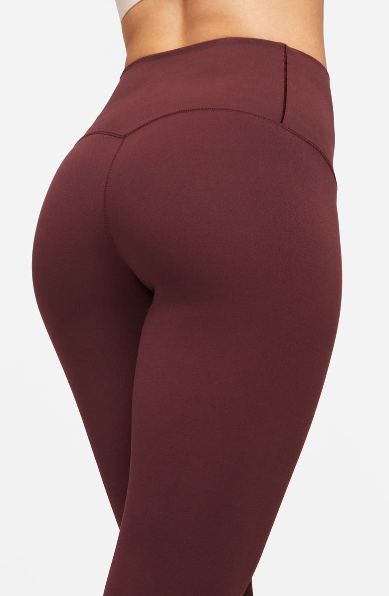 Nike Zenvy Gentle-Support High-Waisted 7/8 Leggings, Alternate, color, 652 Bgycrh/Black