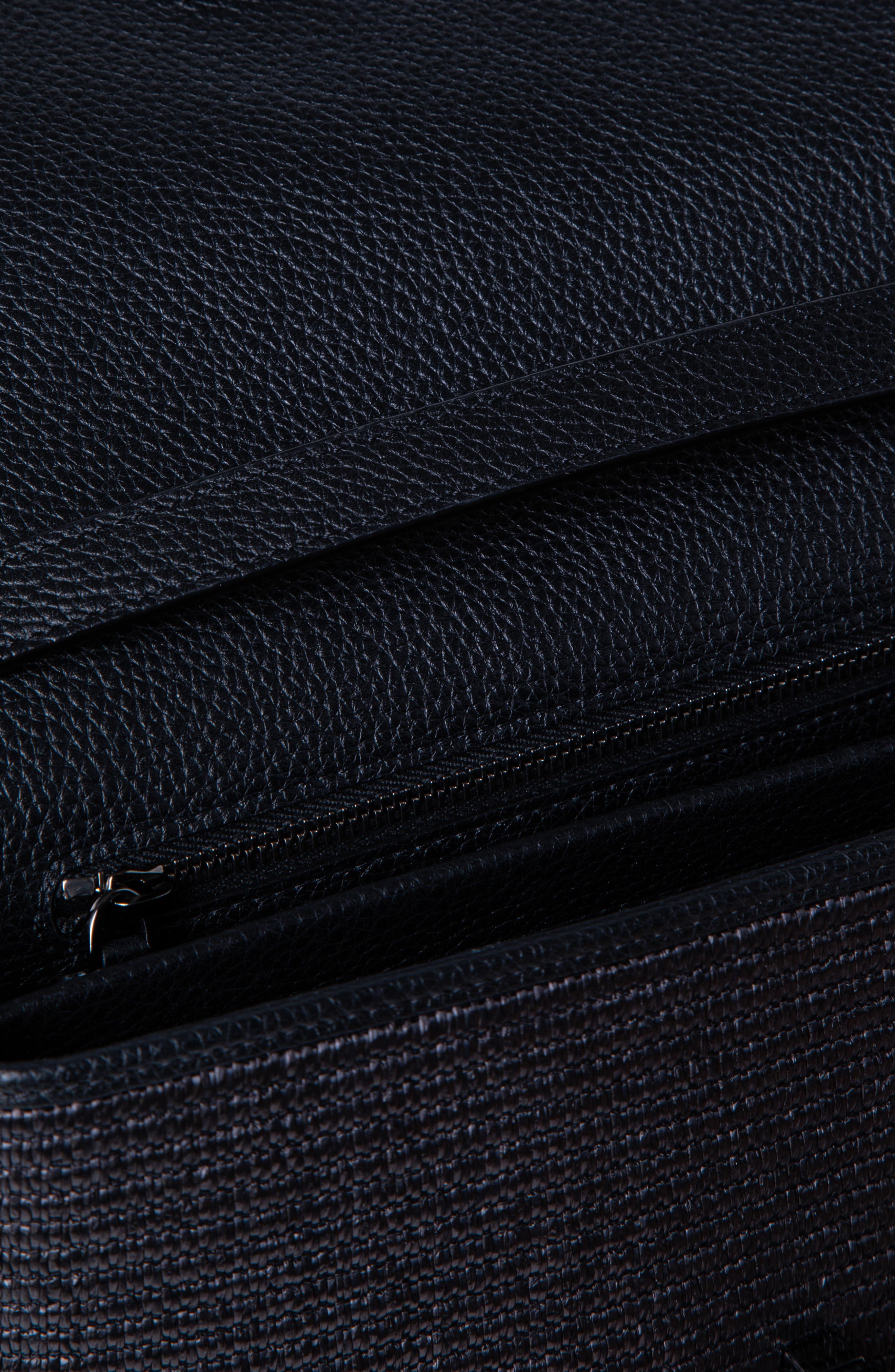 Akris Small Anouk Woven Raffia Crossbody Bag, Alternate, color, 