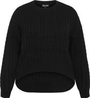 City Chic Kenia Cable Stitch Sweater