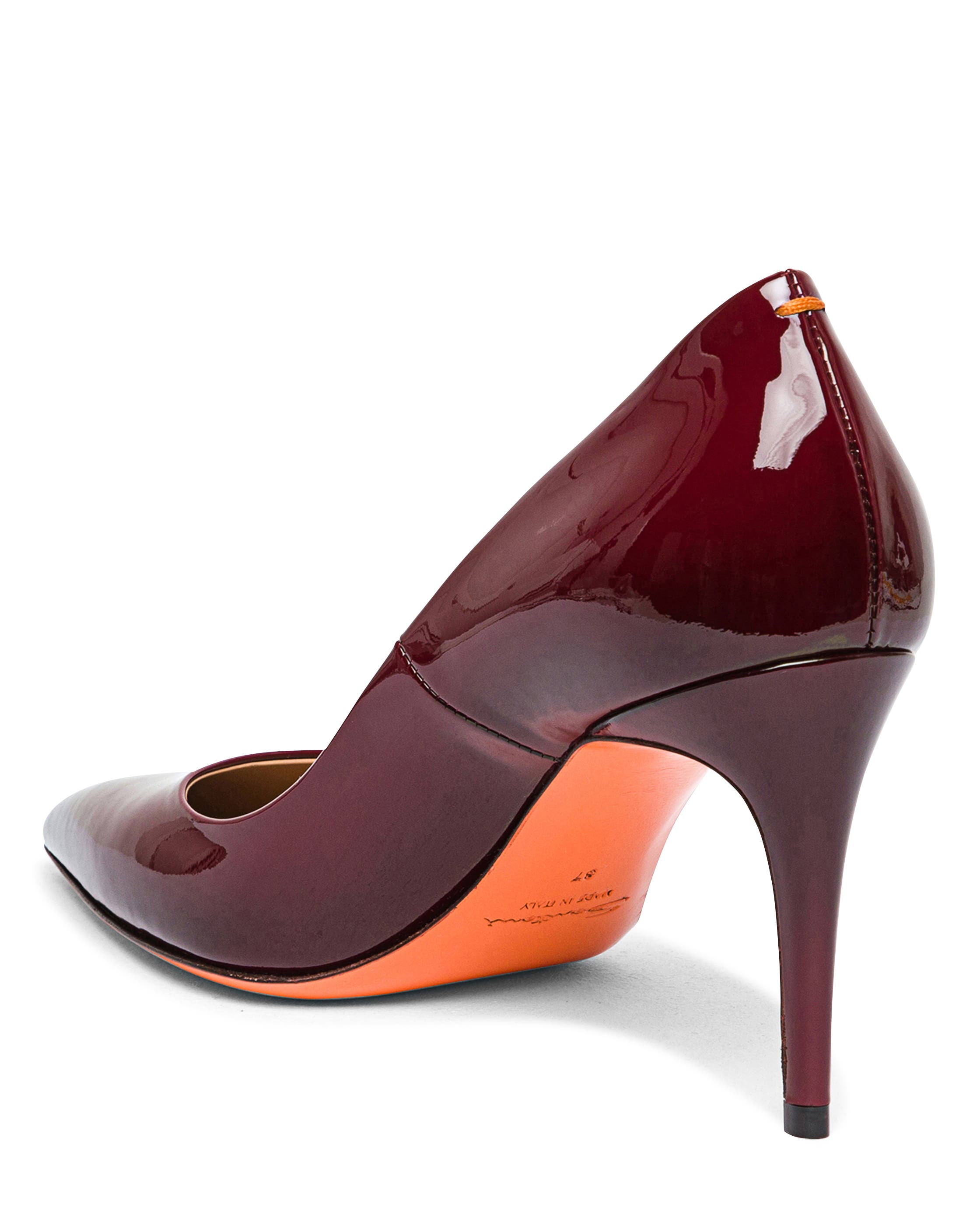 High-Heel Patent Leather Pumps, Alternate, color, Red