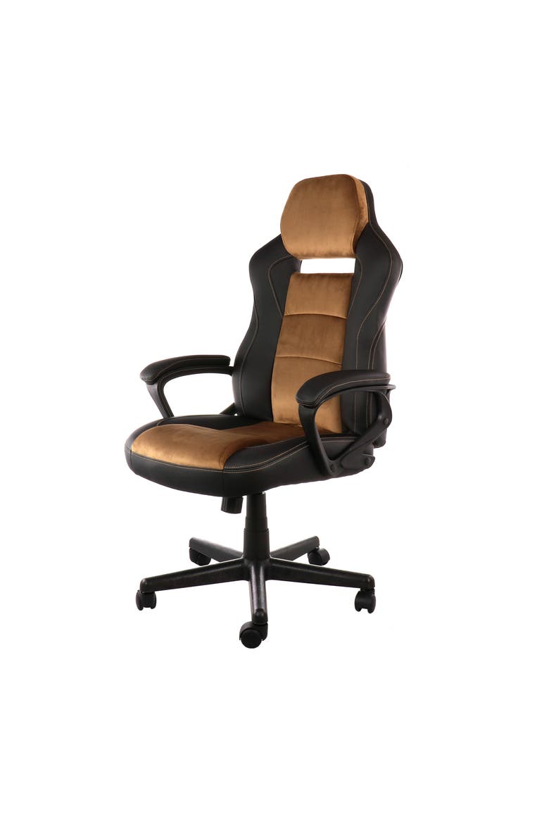 High Back Adjustable Office Chair, Main, color, Brown