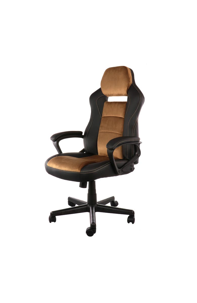 Elama High Back Adjustable Office Chair, Main, color, Brown