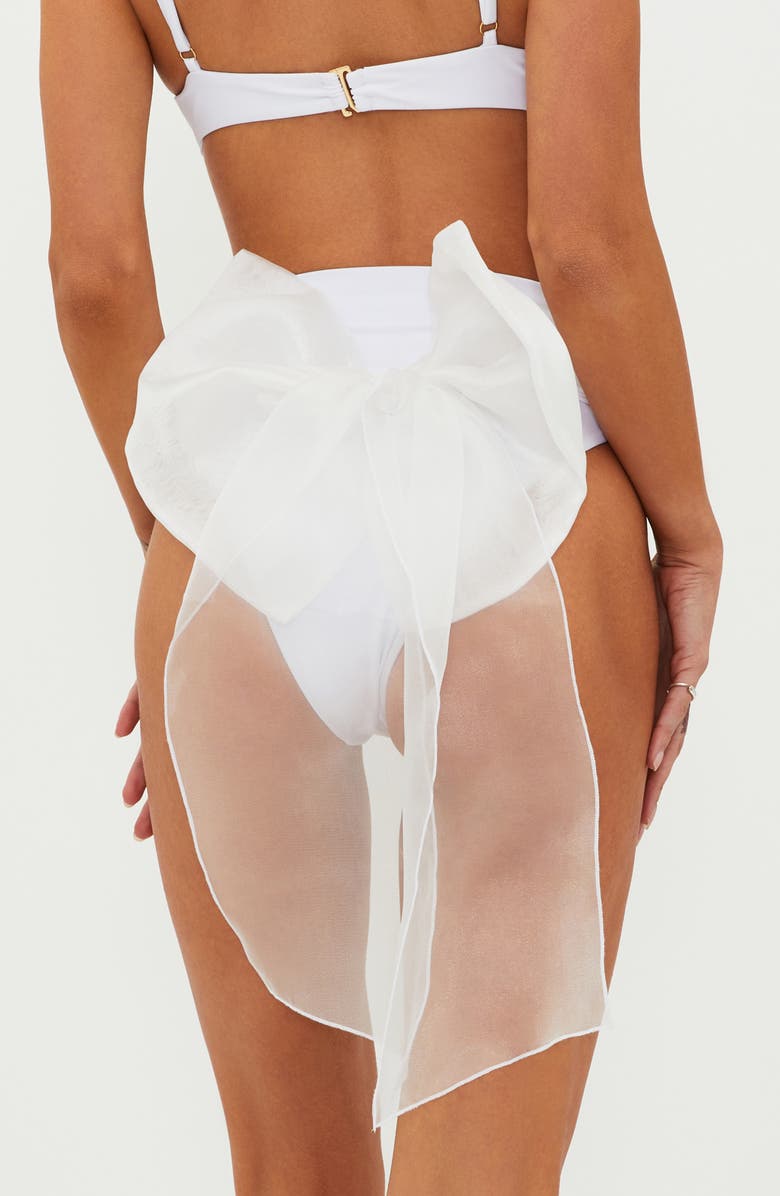 Beach Riot Highway High Waist Bow Bikini Bottoms, Alternate, color,