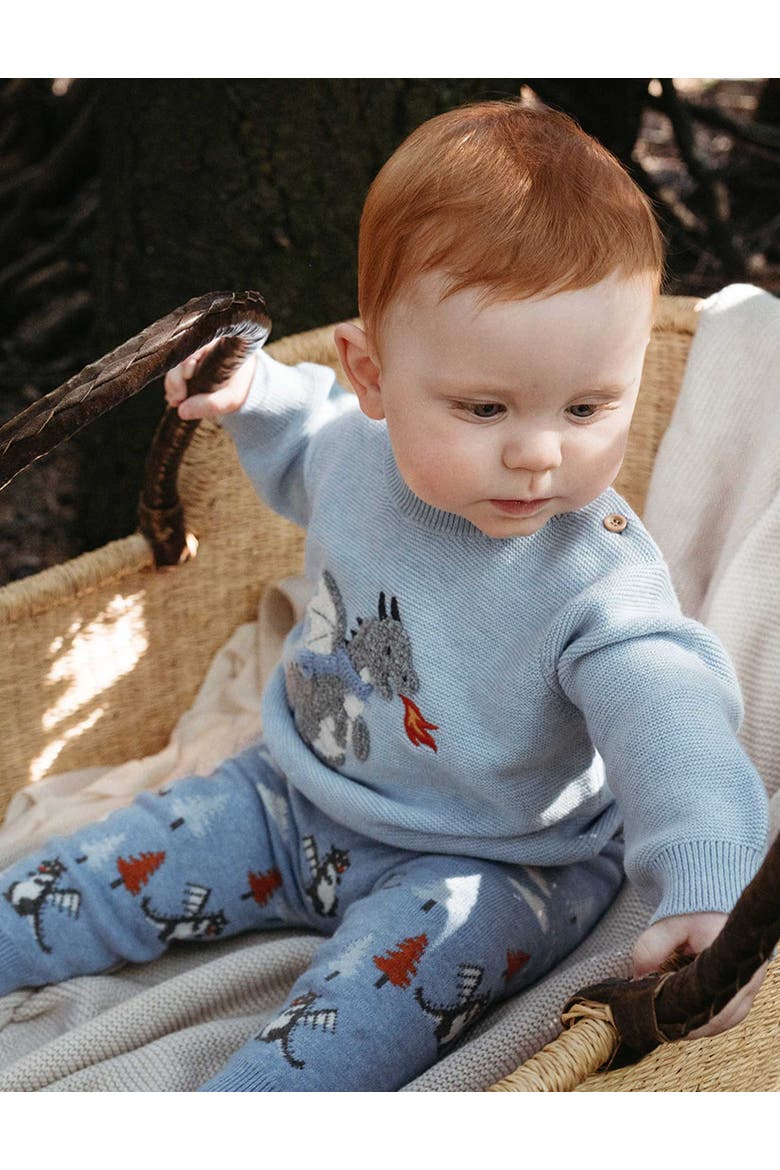 Magical Forest Knit Boys Leggings, Alternate, color, Forest Jacquard