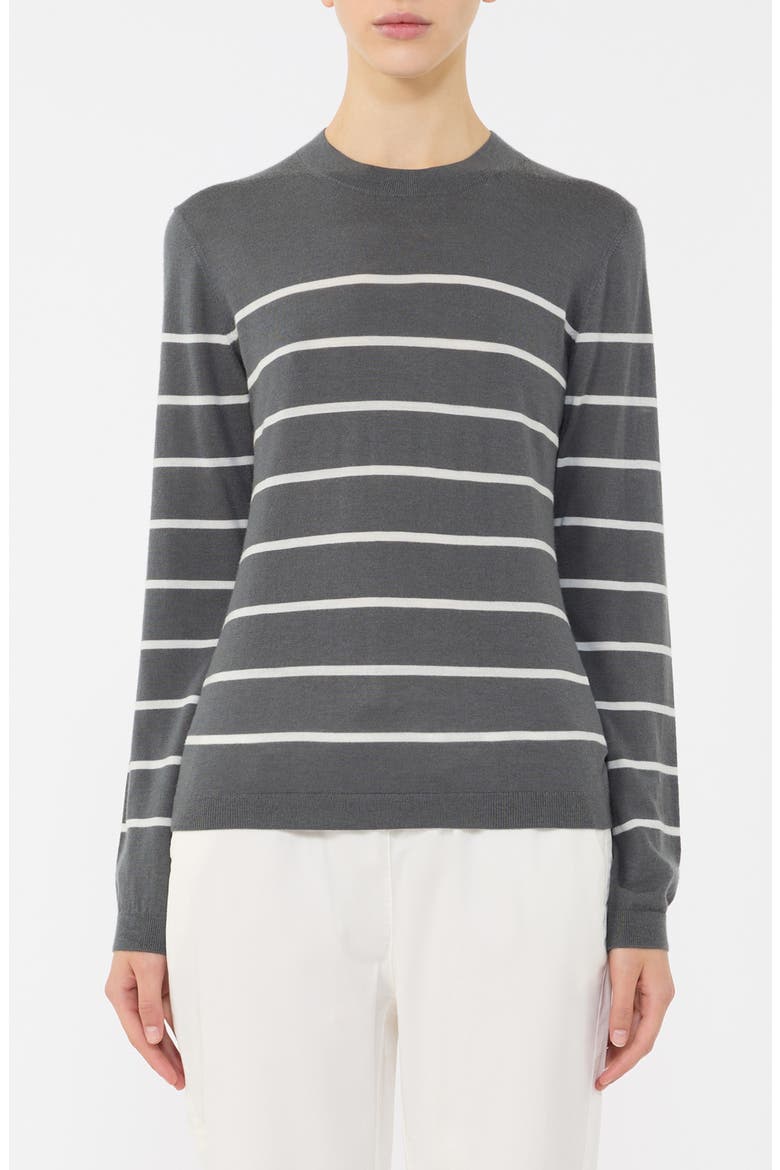 Pensile Crewneck Wool & Cashmere Sweater, Main, color, DARK GREY
