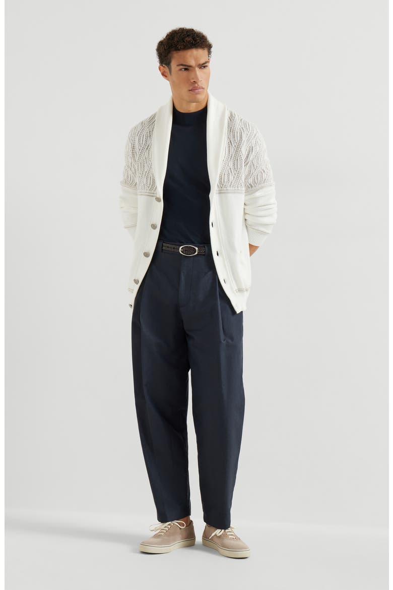 Jacquard cardigan, Alternate, color, Panama