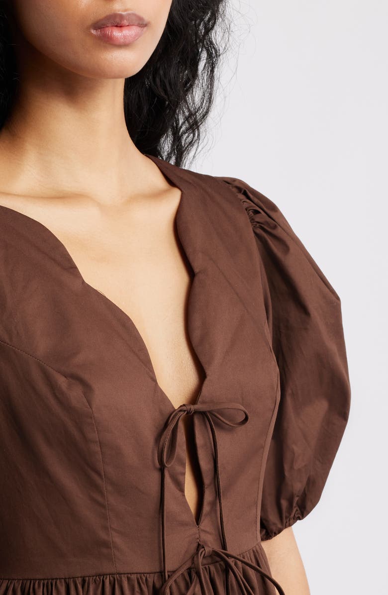 Petal & Pup Karla Maxi Dress, Alternate, color, Bitter Chocolate