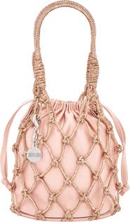 JUDITH LEIBER COUTURE Sparkle Net Pouch Bag