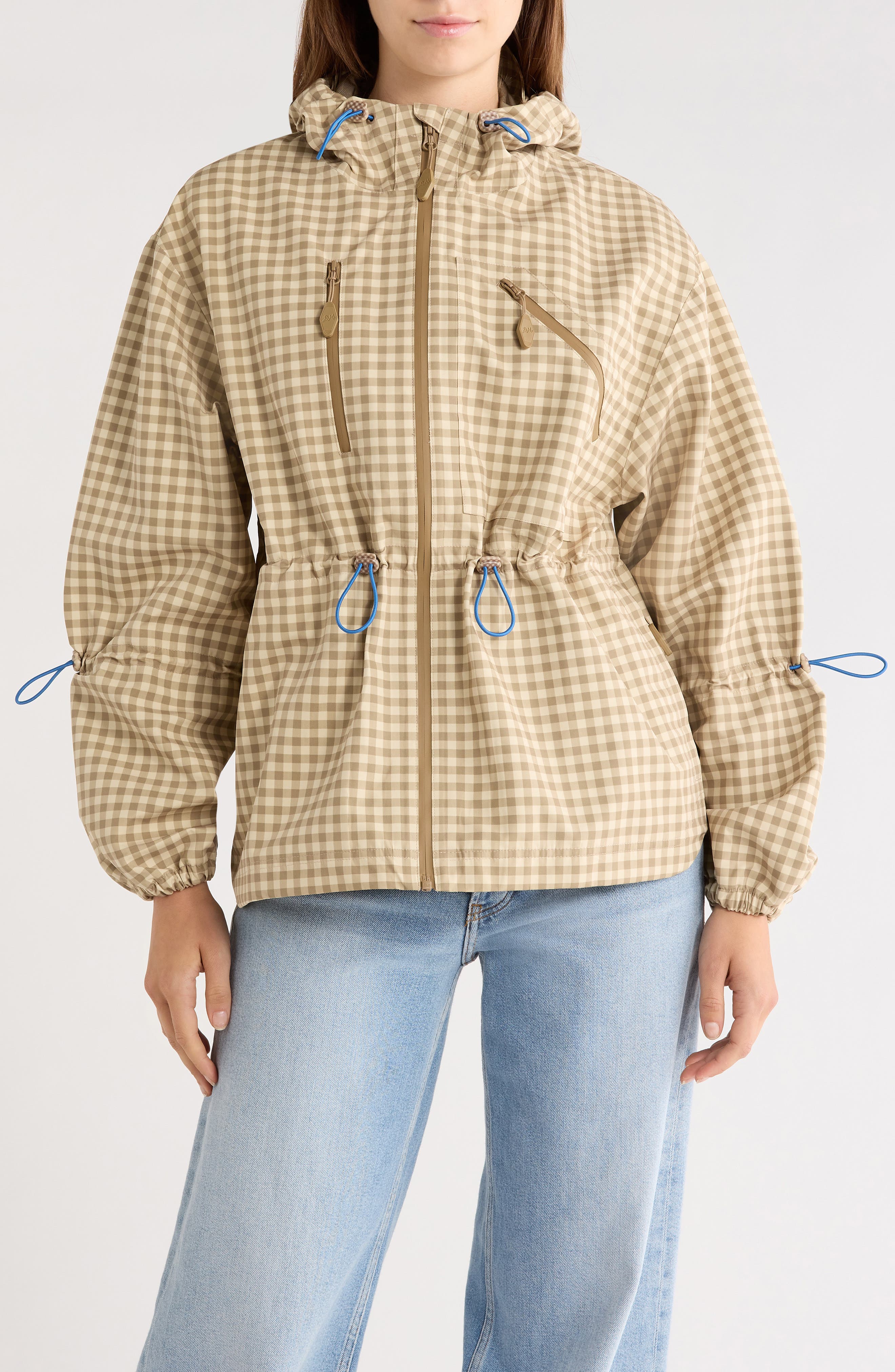 Damson Madder Matilda Gingham Hooded Raincoat — фото 4