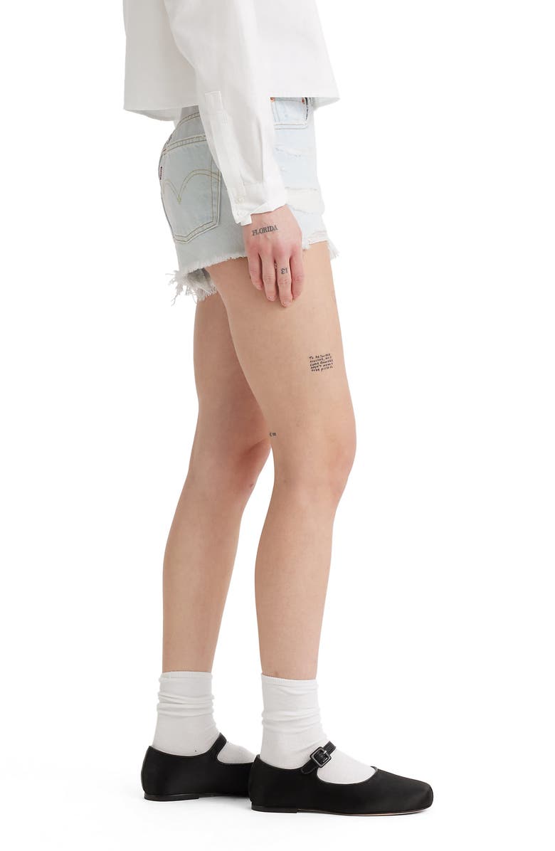 Levi's<sup>®</sup> 501<sup>®</sup> Original High Waist Cutoff Denim Shorts, Alternate, color, Find Time