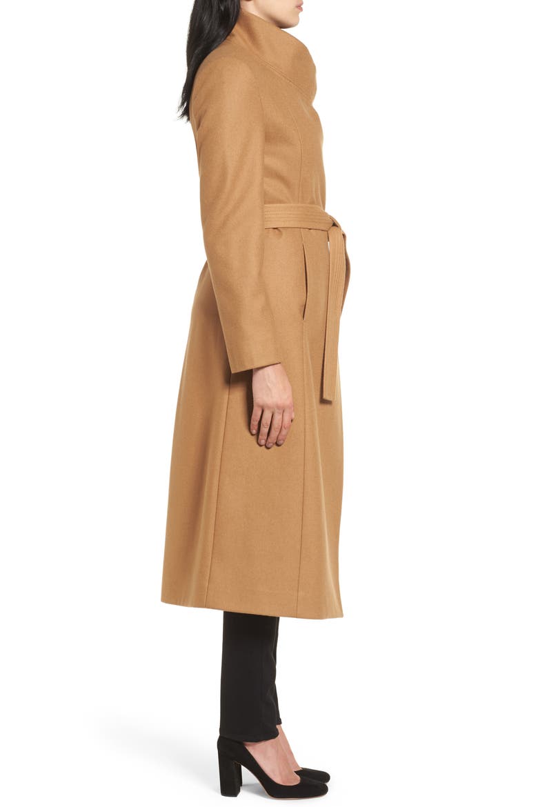 Wool Blend Maxi Wrap Coat, Alternate, color, CAMEL