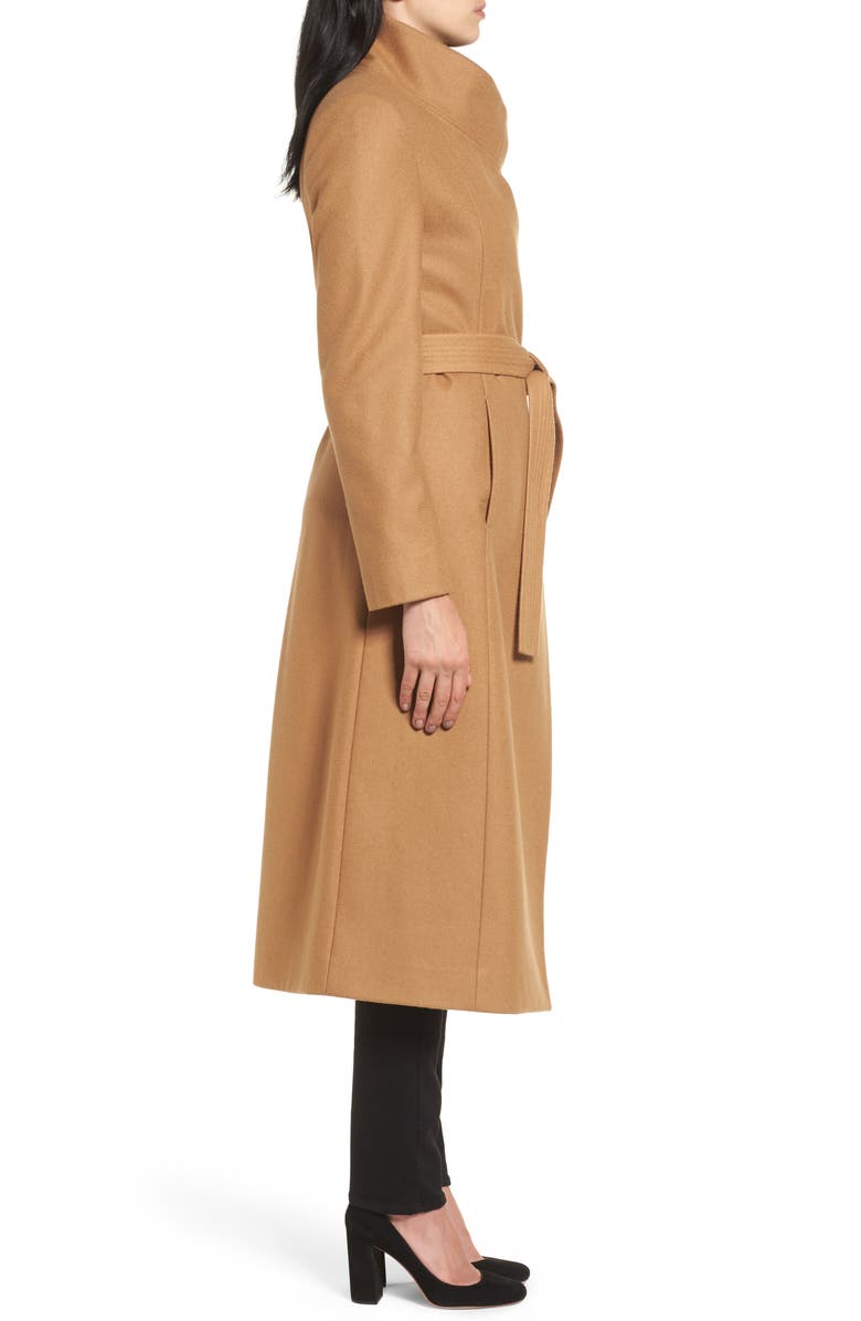 Kenneth Cole New York Wool Blend Maxi Wrap Coat, Alternate, color, 