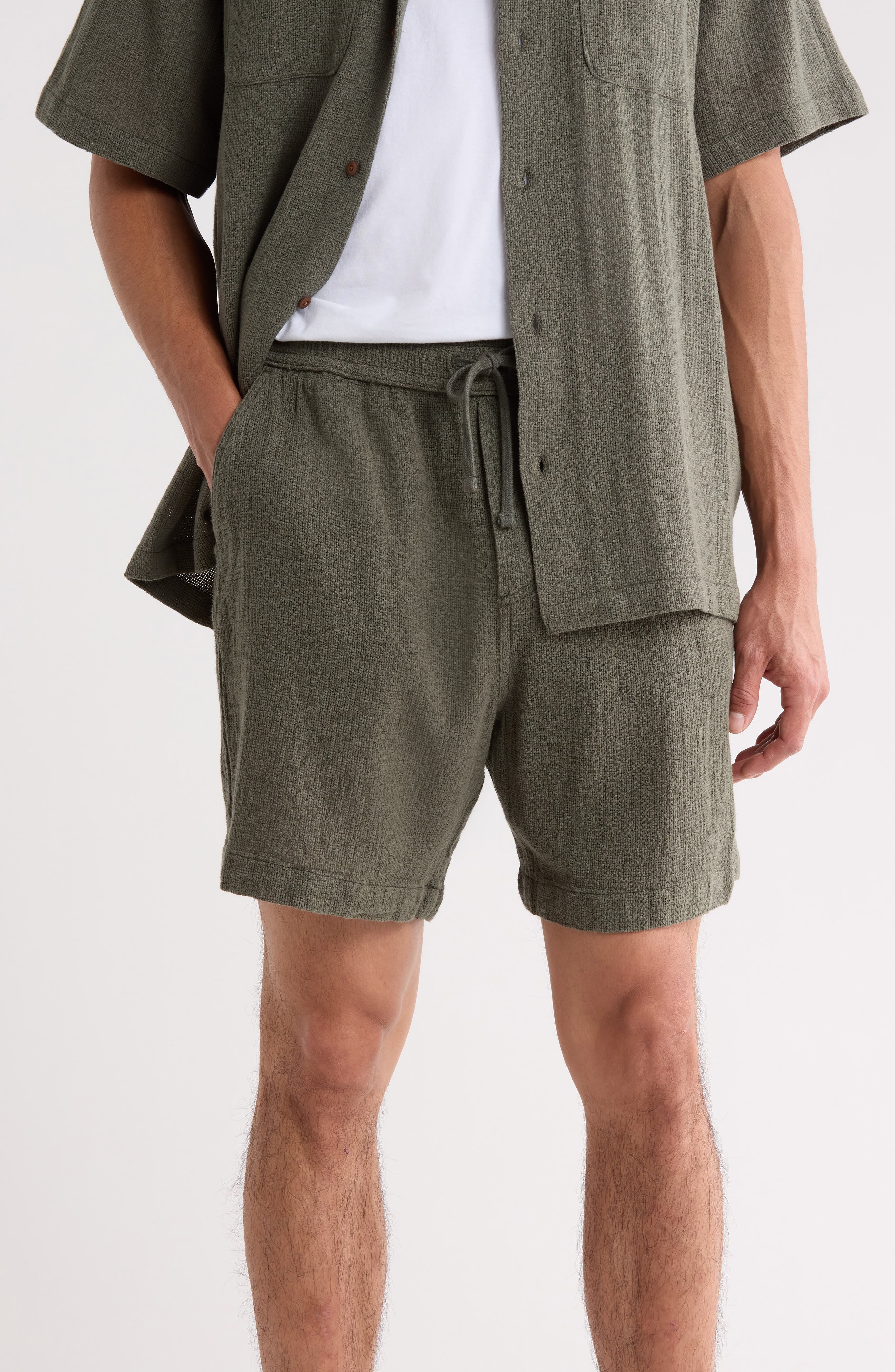 Pull-On Textured Short