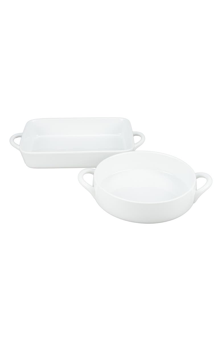 BIA Cordon Bleu Taos 2-Piece Baking Dishes, Main, color, White