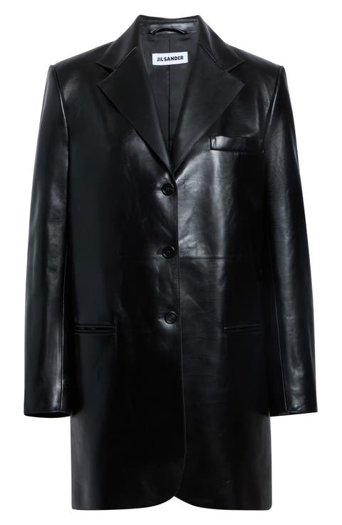 Raw Edge Tailored Leather Jacket