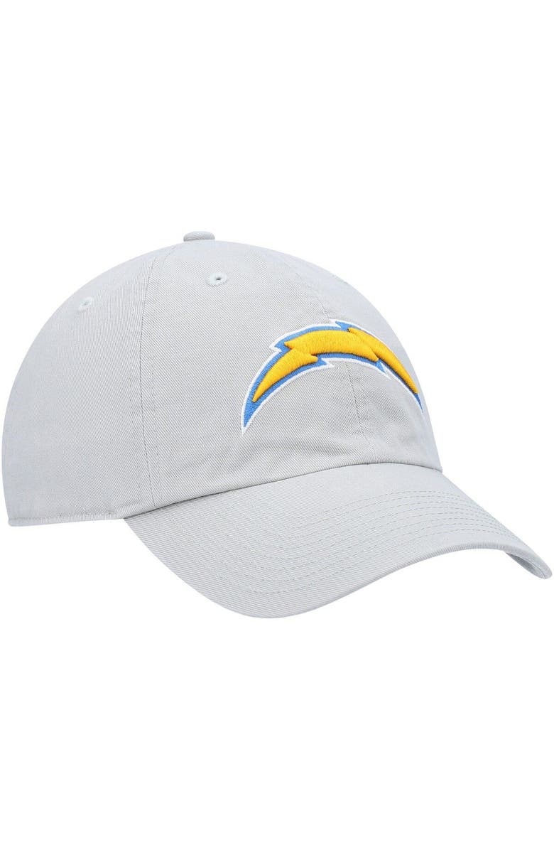 '47 Men's '47 Gray Los Angeles Chargers Clean Up Adjustable Hat, Alternate, color, Gray
