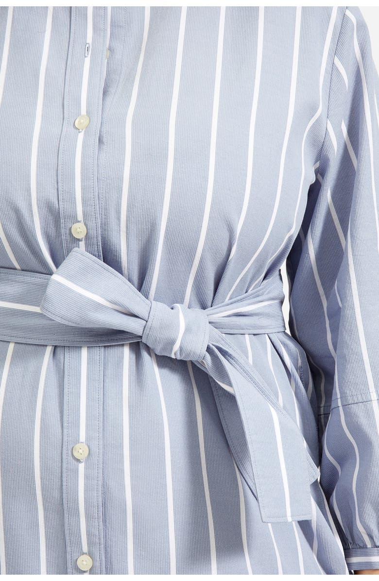 Everlane The Cotton Weave Collarless Shirtdress, Alternate, color, 