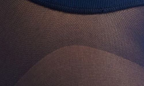 Hue Yoga Waist Opaque Tights In Blue