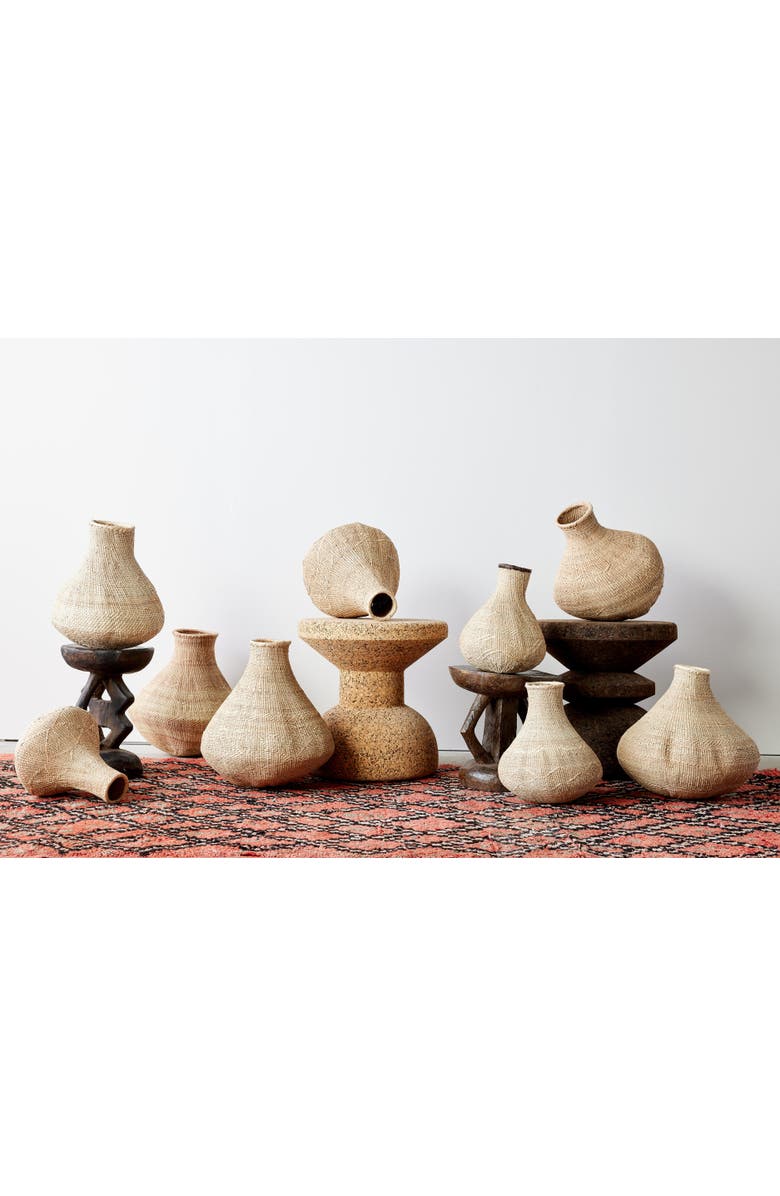 kanju Interiors Binga Nongo Natural Woven Gourd Basket, Alternate, color, Natural - Large