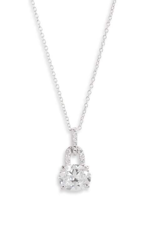 Delicate Cubic Zirconia Pendant Necklace