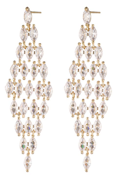 Karla CZ Chandelier Drop Earrings