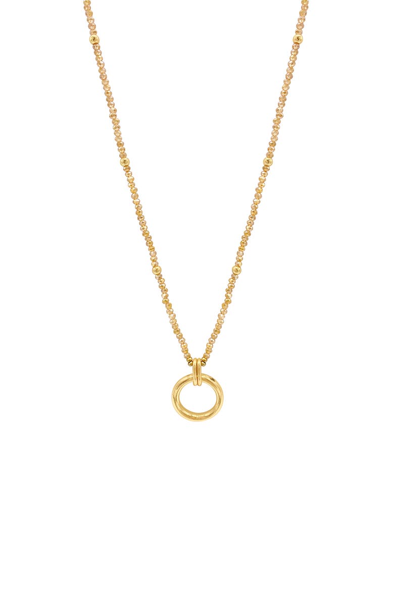 Circular Pendant Necklace, Alternate, color, GOLD