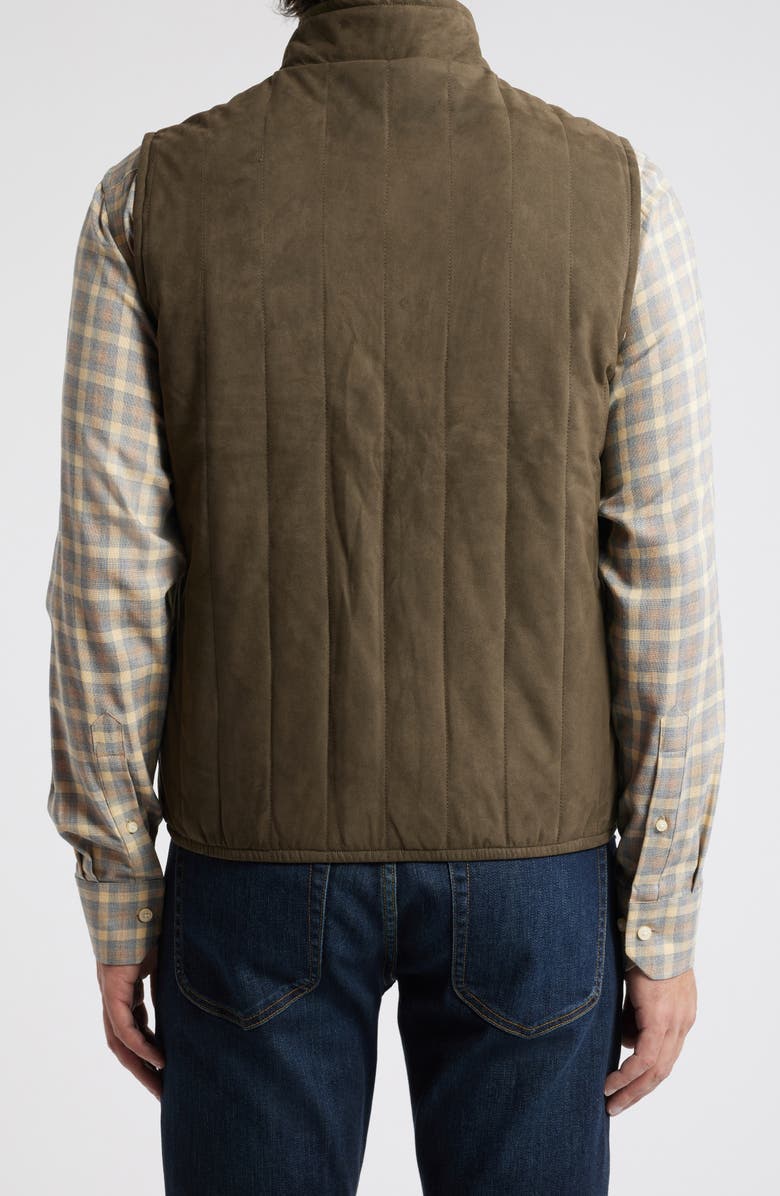 Scott Barber Faux Suede Quilted Vest, Alternate, color, 