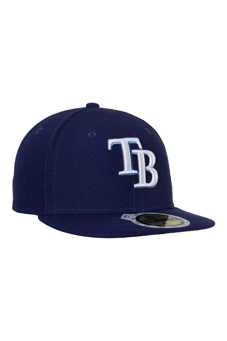 Youth New Era Navy Tampa Bay Rays Authentic Collection On-Field Game 59FIFTY Fitted Hat, Main, color, NAVY