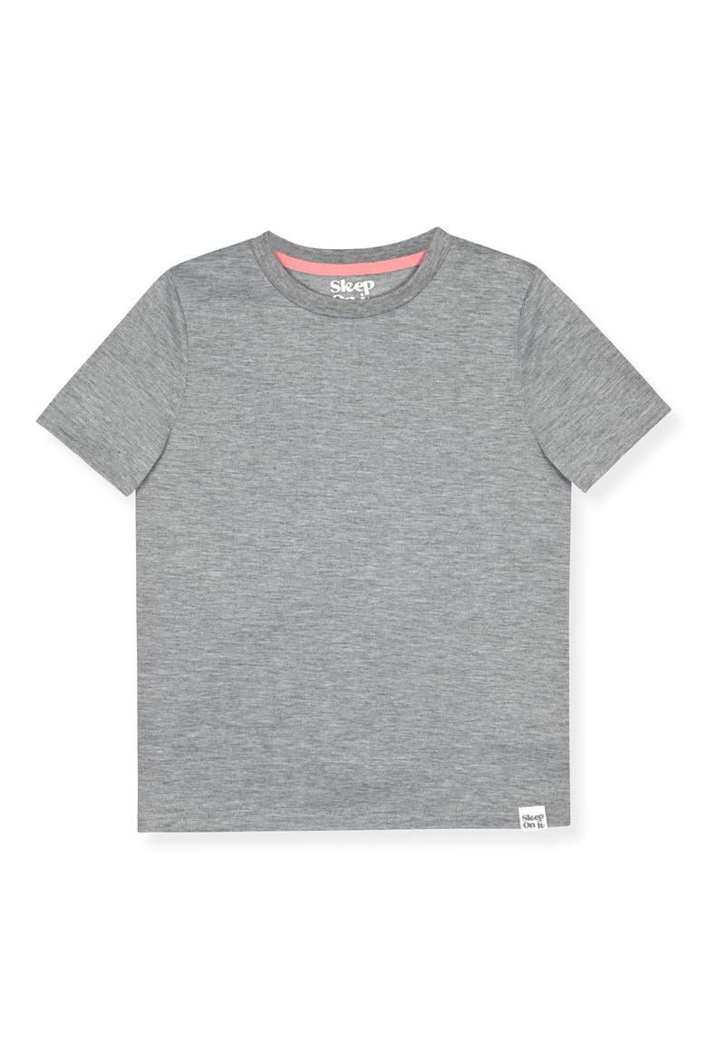 Kids' T-Shirt & Pajama Shorts Set, Alternate, color, GRAY